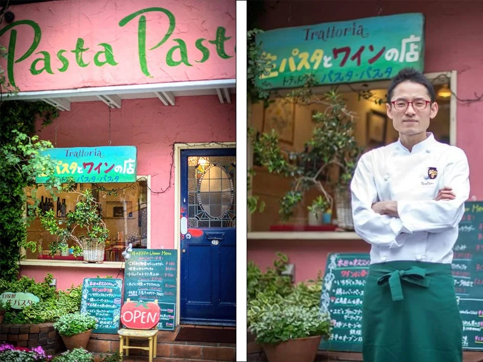ピンク色の壁が特徴のイタリアンレストラン「Pasta Past」