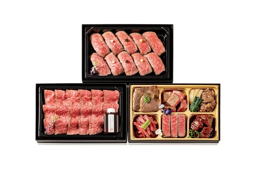 初登場 近江牛・肉おせち <カネ吉山本> 近江牛 迎春肉づくしオードブル三段