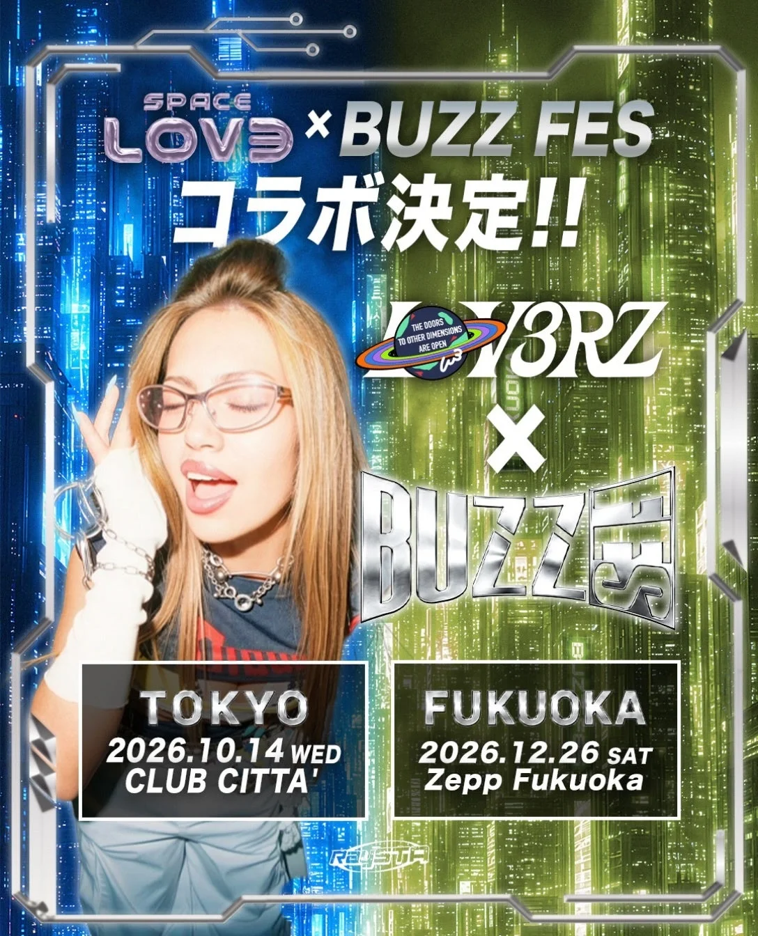 SPACE LOV3 × BUZZ FES コラボ告知