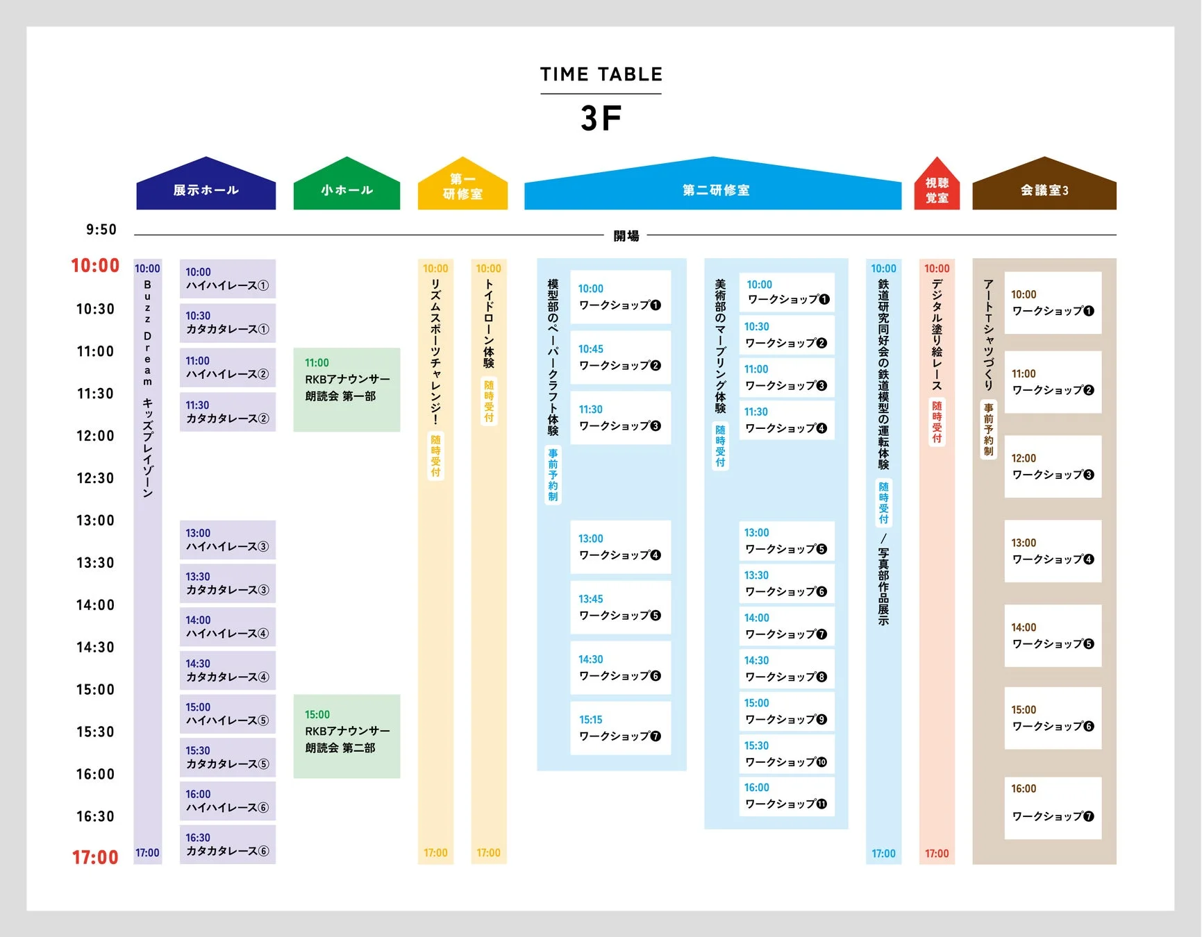 Buzz Dream FES 2026 タイムテーブル 3F