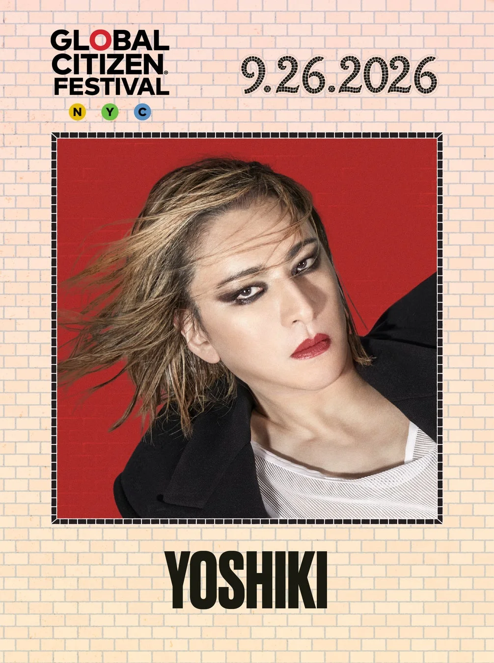 YOSHIKI出演告知ポスター