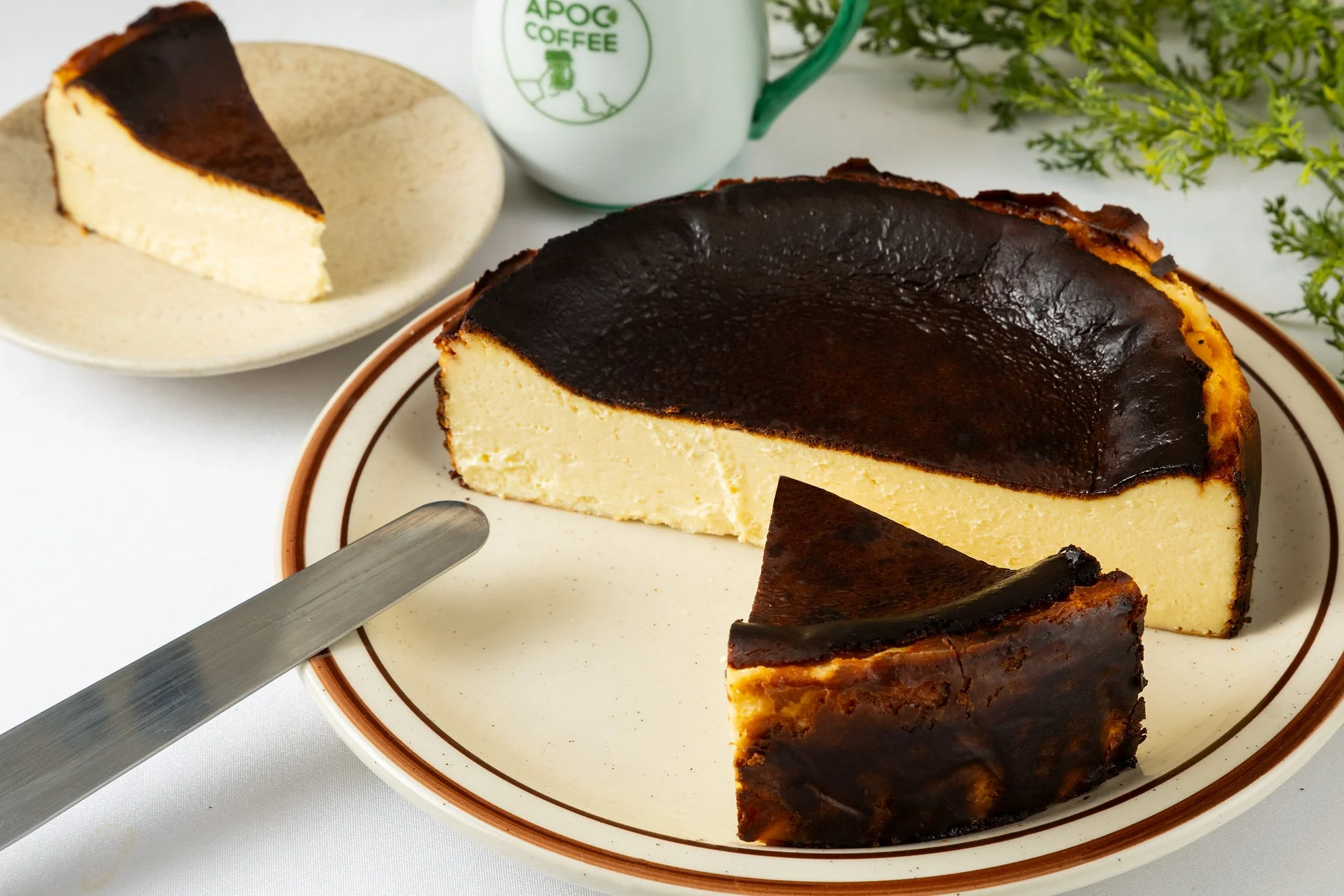 米粉のグルテンフリーバスクチーズケーキ